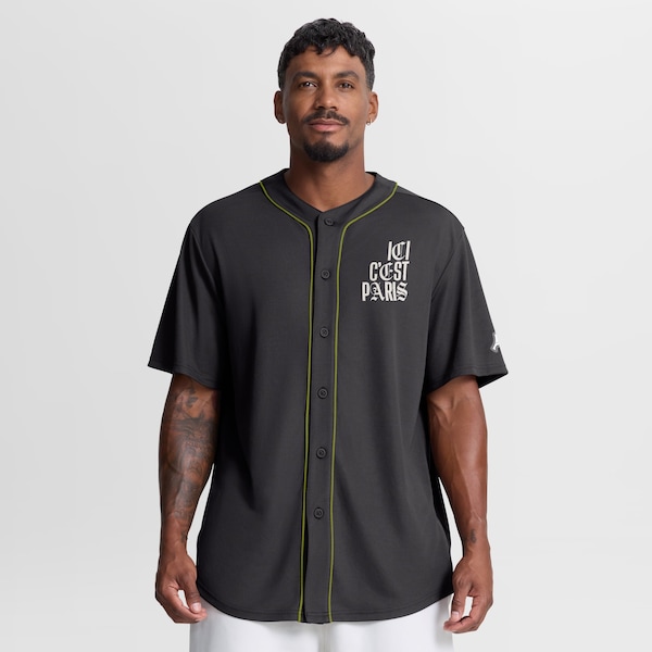Paris Saint Germain Fanatics Oversized Baseball Jersey Charcoal 2026/27