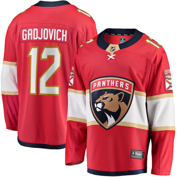 Jonah Gadjovich Florida Panthers Fanatics Premier Breakaway Player Jersey RED 2025/26