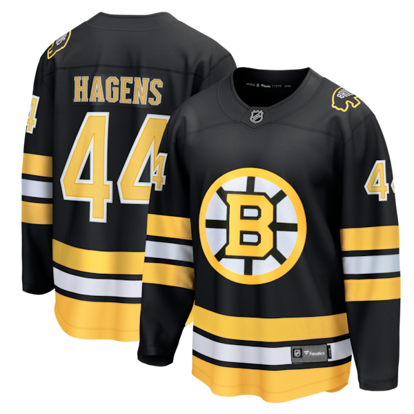 James Hagens Boston Bruins Fanatics Breakaway Jersey Black 2025/26