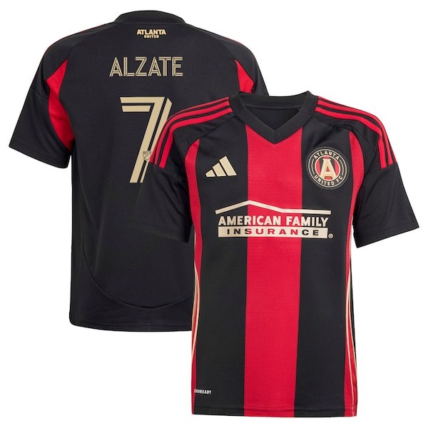 Steven Alzate Atlanta United FC Adidas Youth THE Connector Replica Jersey Black 2025/26