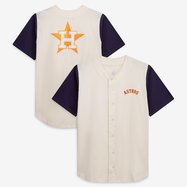 Houston Astros Profile BIG and Tall Full Button Jersey Cream 2026/27
