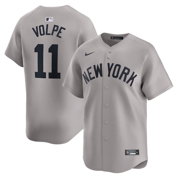 Anthony Volpe NEW York Yankees Nike Away Limited Player Jersey Gray 2025/26