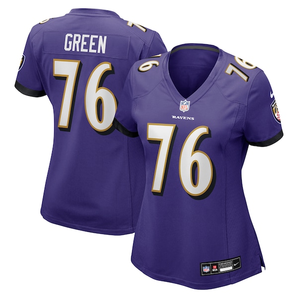Kenyon Green Baltimore Ravens Nike Womens Team Game Jersey Purple 2025/26