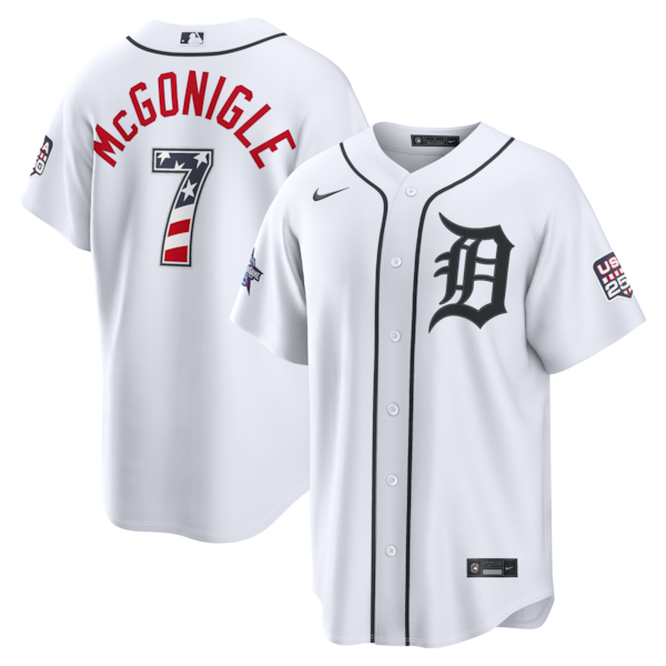 2026 ALL Star Edition Stars AND Stripes Detroit Tigers Kevin Mcgonigle Nike White Stadium Jersey 2026