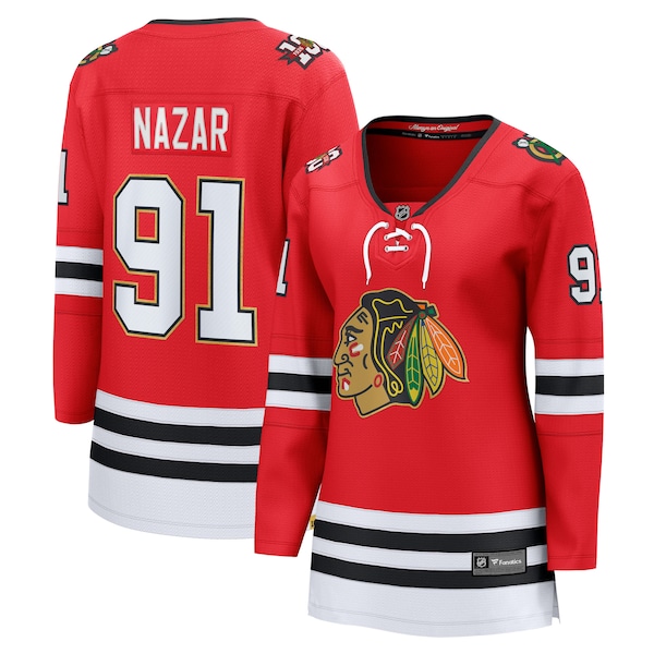 Frank Nazar Chicago Blackhawks Fanatics Womens Centennial Breakaway Player Jersey RED 2025/26