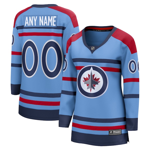 Winnipeg Jets Fanatics Anniversary Breakaway Custom Jersey Light Blue 2026/27