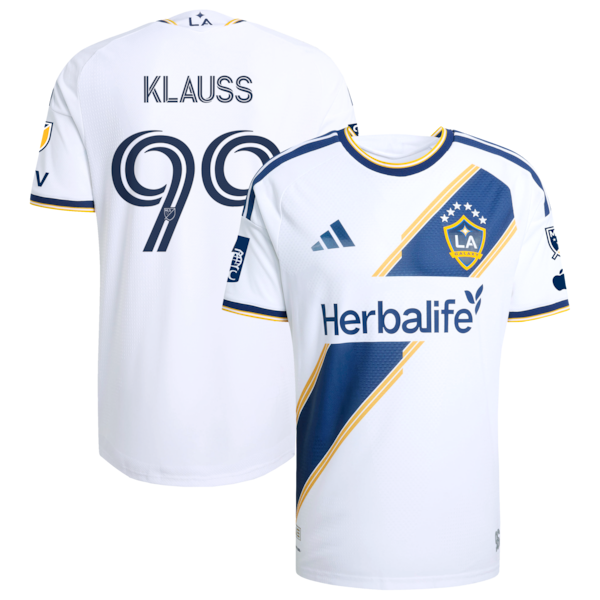 João Klauss LA Galaxy Adidas 2026 THE Velocity KIT ON Field Authentic Patch Jersey White 2026