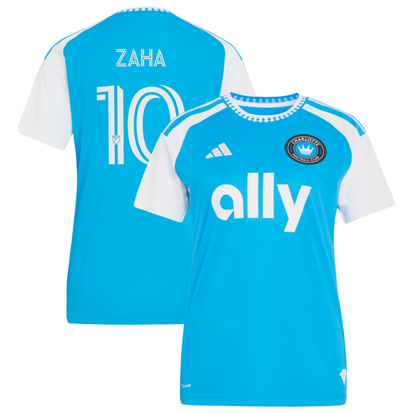 Wilfried Zaha Charlotte FC Adidas Womens 2026 Carolina Kit: Crowns UP Replica Jersey Blue 2026