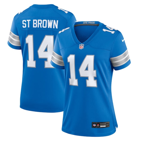 Amon RA ST Brown Detroit Lions Nike Team Game Jersey Blue 2026/27