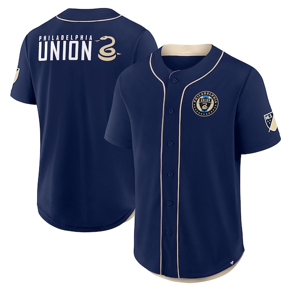 Philadelphia Union Fanatics Injury Time Baseball Jersey Navy 2025/26
