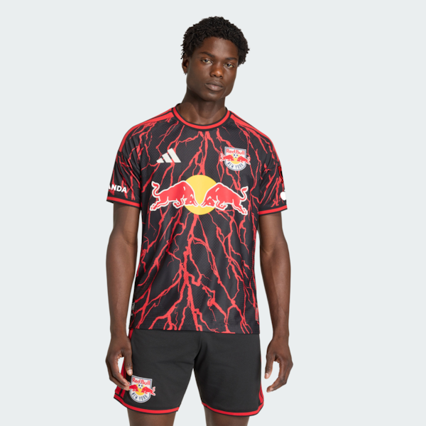 NEW York RED Bulls Adidas 2026 THE Rooted KIT ON Field Authentic Patch Jersey Black 2026