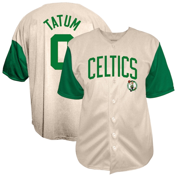 Jayson Tatum Boston Celtics Fanatics Baseball Jersey Cream 2026/27