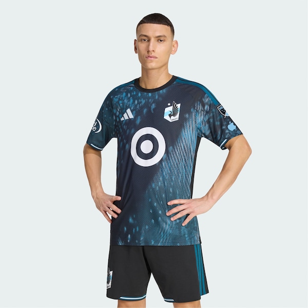 Minnesota United FC Adidas 2026 the Decade KIT ON Field Authentic Patch Jersey Black 2026