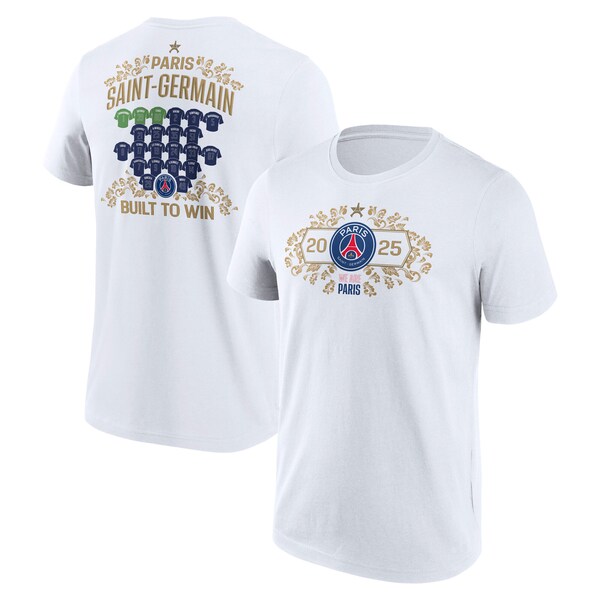 Camiseta Gráfica Campeones DE Europa Jersey Roster DEL PSG Blanco Hombre 2025/26