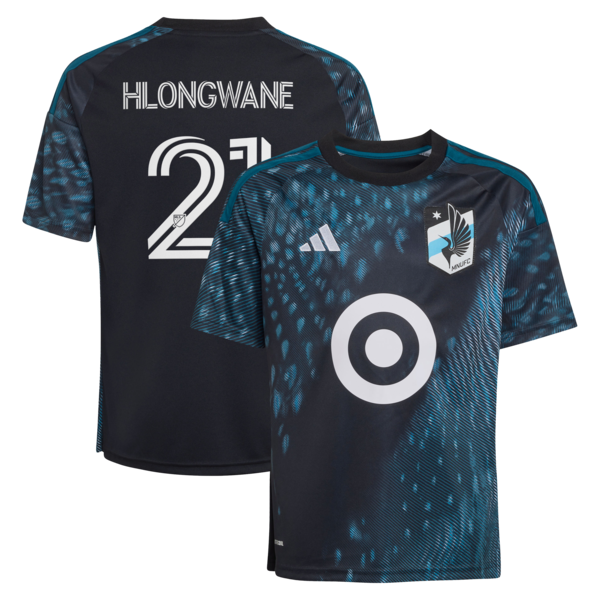 Bongokuhle Hlongwane Minnesota United FC Adidas Youth 2026 THE Decade KIT Replica Jersey Black 2026