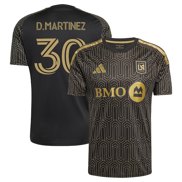 Los Angeles FC David Martínez Lafc Adidas 2026 Primary KIT Replica Jersey Black 2026