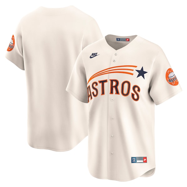 Houston Astros Nike Cooperstown Collection Limited Jersey Cream 2026/27