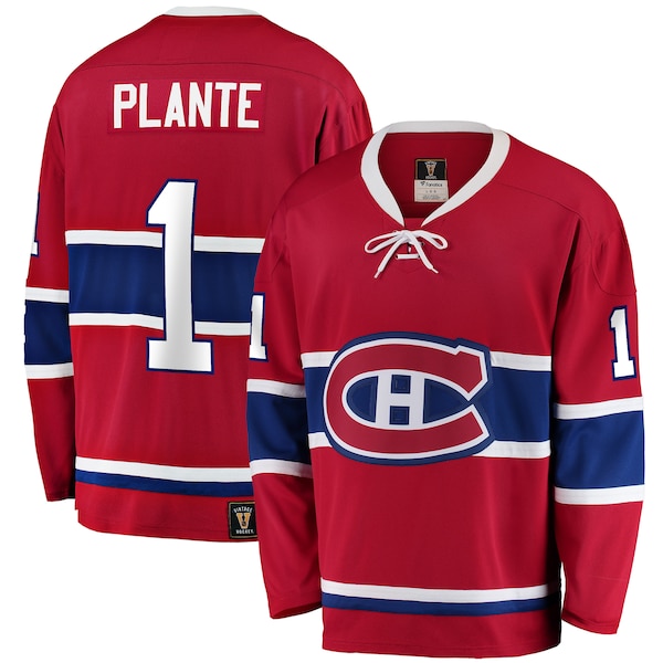 Jacques Plante Montreal Canadiens Fanatics Premier Breakaway Retired Player Jersey RED 2026/27