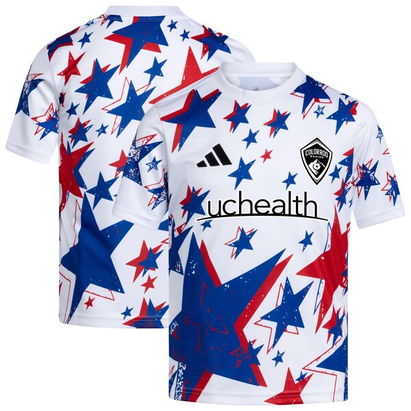 Colorado Rapids Adidas 2026 Americana PRE Match Jersey White 2026