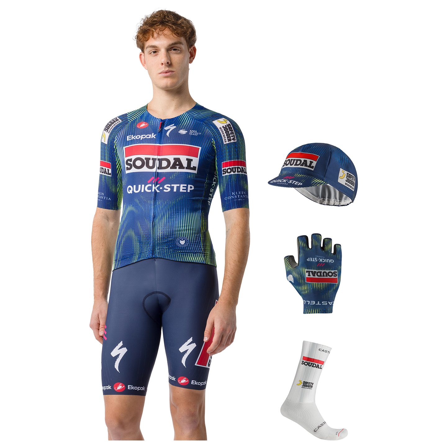 Soudal Quick Step Aero Race Set (Trikot + Hose) 2026