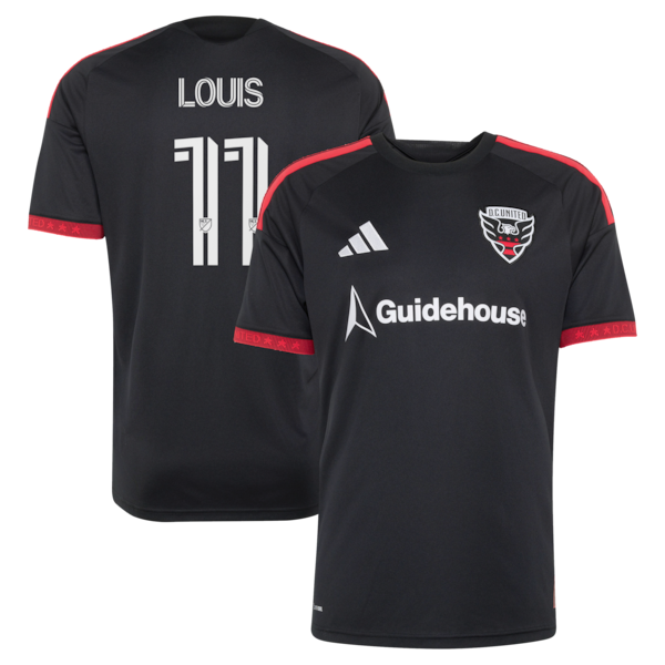 Louis Munteanu DC United Adidas 2026 Black AND RED KIT Replica Jersey Black 2026