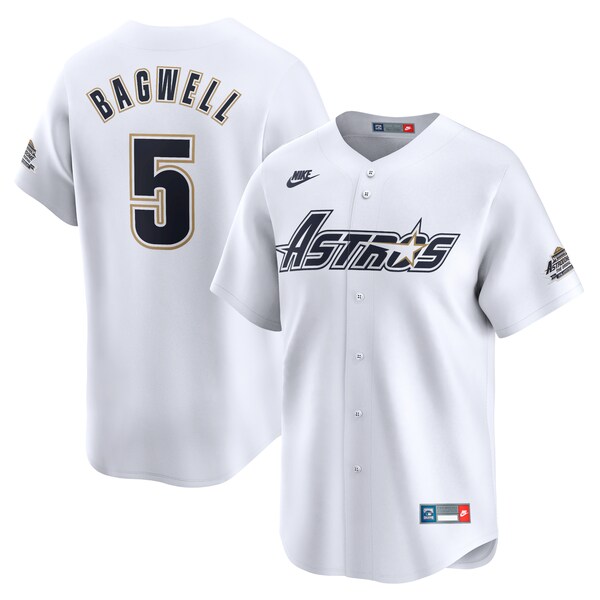 Jeff Bagwell Houston Astros Nike Throwback Cooperstown Collection Limited Jersey White 2025/26