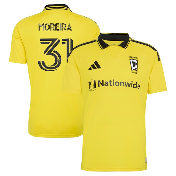 Steven Moreira Columbus Crew Adidas 2026 the Crafted FOR Excellence KIT Replica Jersey Yellow 2026