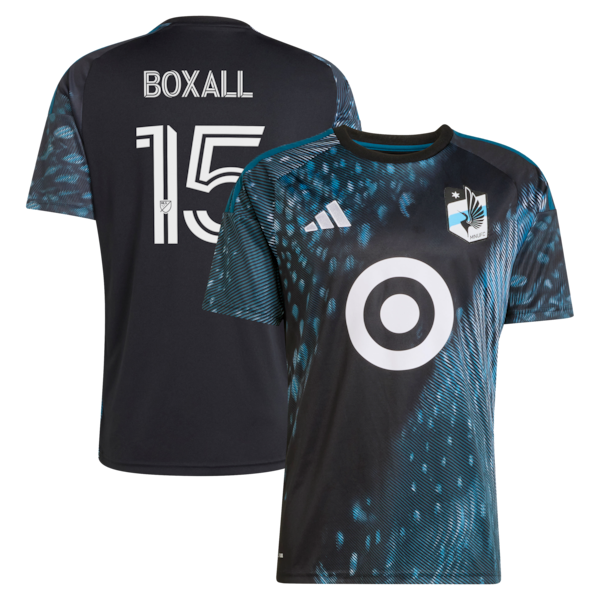 Michael Boxall Minnesota United FC Adidas 2026 THE Decade KIT Replica Jersey Black 2026