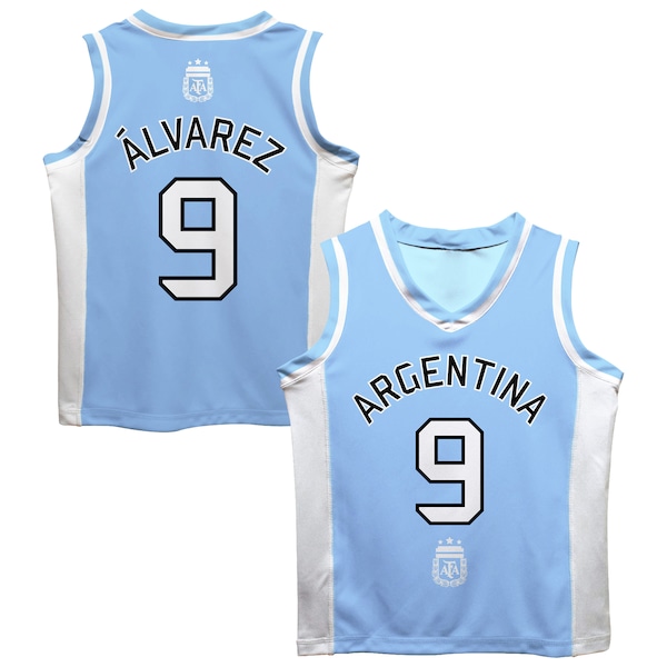 Julián álvarez Argentina National Team Vive LA Fete Mesh Basketball Jersey Light Blue 2026
