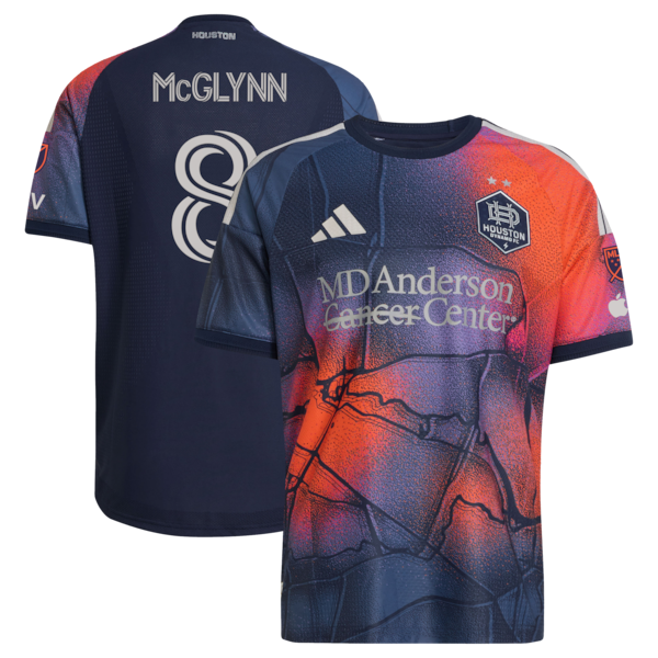 Jack Mcglynn Houston Dynamo FC Adidas 2026 Mission Control ON Field Authentic Patch Jersey Blue 2026