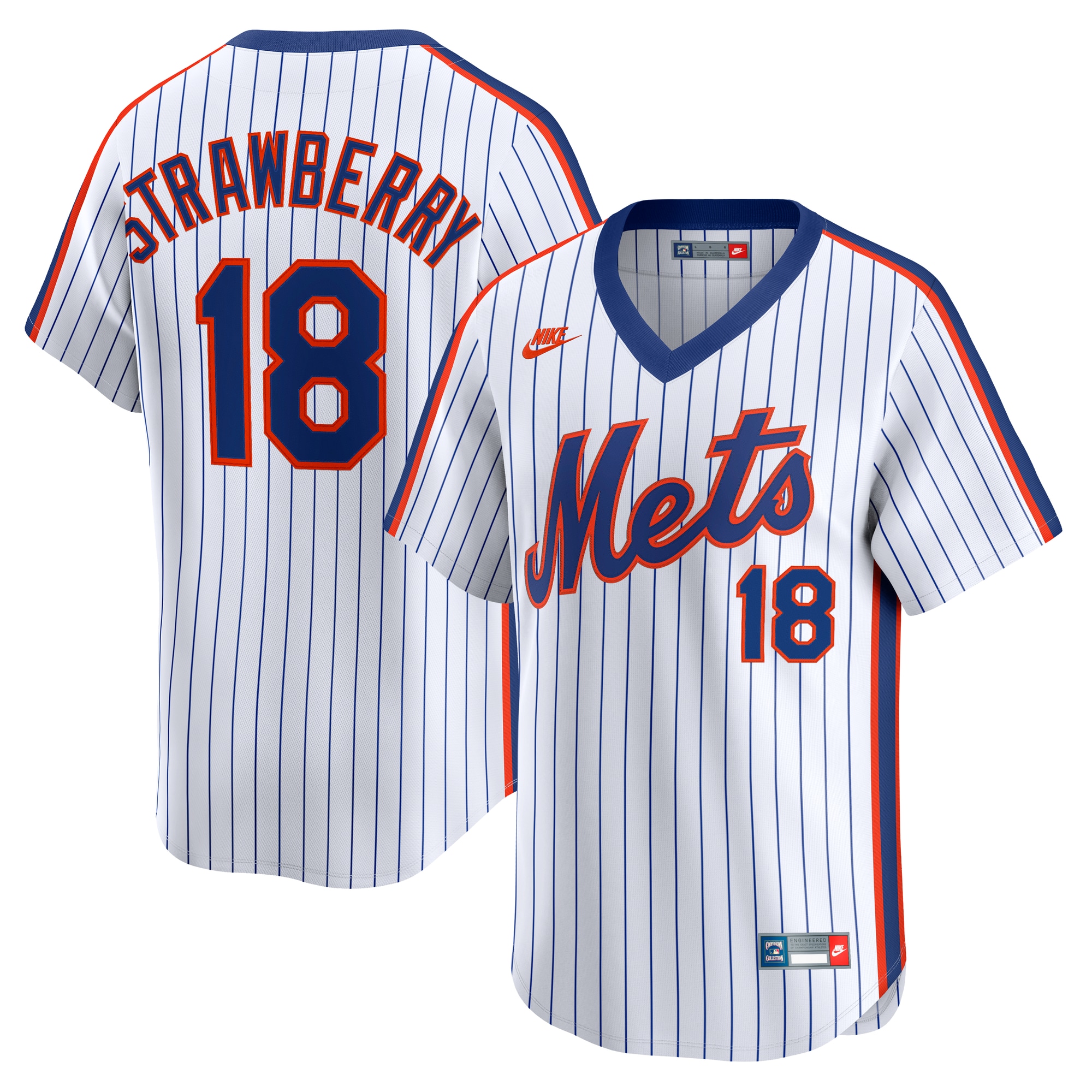 Darryl Strawberry NEW York Mets Nike Throwback Cooperstown Collection Limited Jersey White 2025/26
