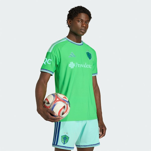 Seattle Sounders FC Adidas 2026 THE Evergreen State KIT ON Field Authentic Patch Jersey Rave Green 2026