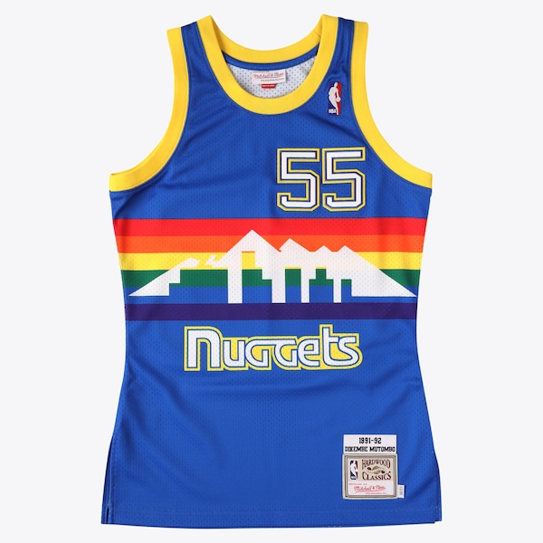Denver Nuggets Mitchell and Ness Dikembe Mutombo Authentisches Trikot Königsblau 2025/26
