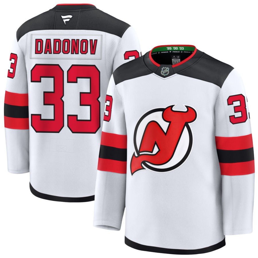 Maillot Domicile Rouge DES Devils DU NEW Jersey Modèle Breakaway Pour Jeunes Fans DE Nico Hischier 2025/26