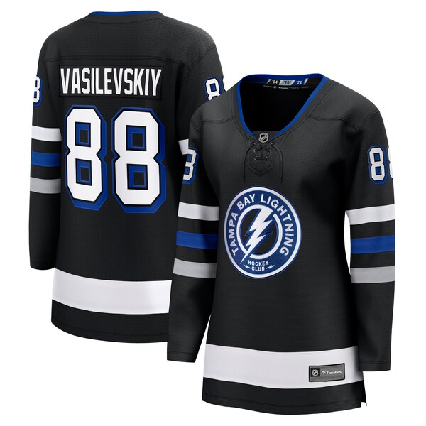 Andrei Vasilevskiy Tampa BAY Lightning Fanatics Womens Breakaway Jersey Black 2025/26