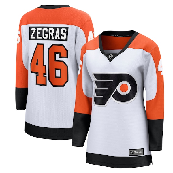 Trevor Zegras Philadelphia Flyers Fanatics Breakaway Jersey White 2026/27