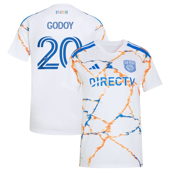 Anibal Godoy SAN Diego FC Adidas Womens 2026 Celebration OF Unprecedented Unity KIT Replica Jersey White 2026