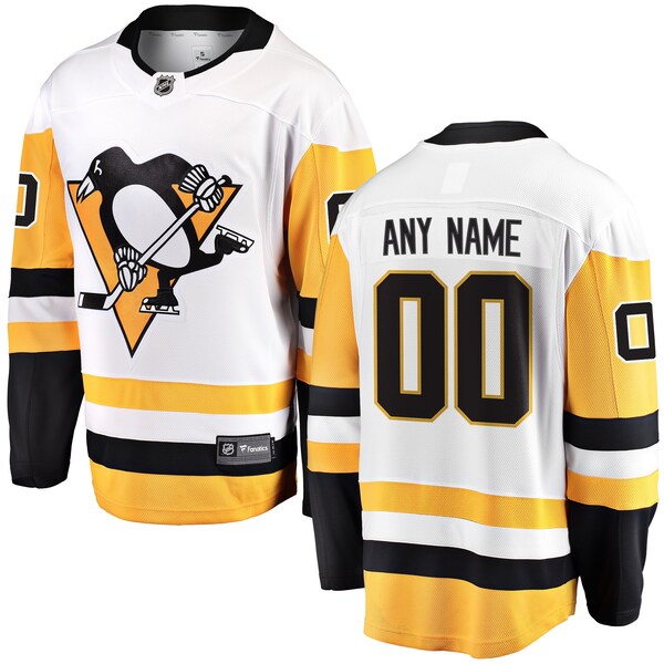 Pittsburgh Penguins Fanatics Breakaway Custom Jersey White 2025/26