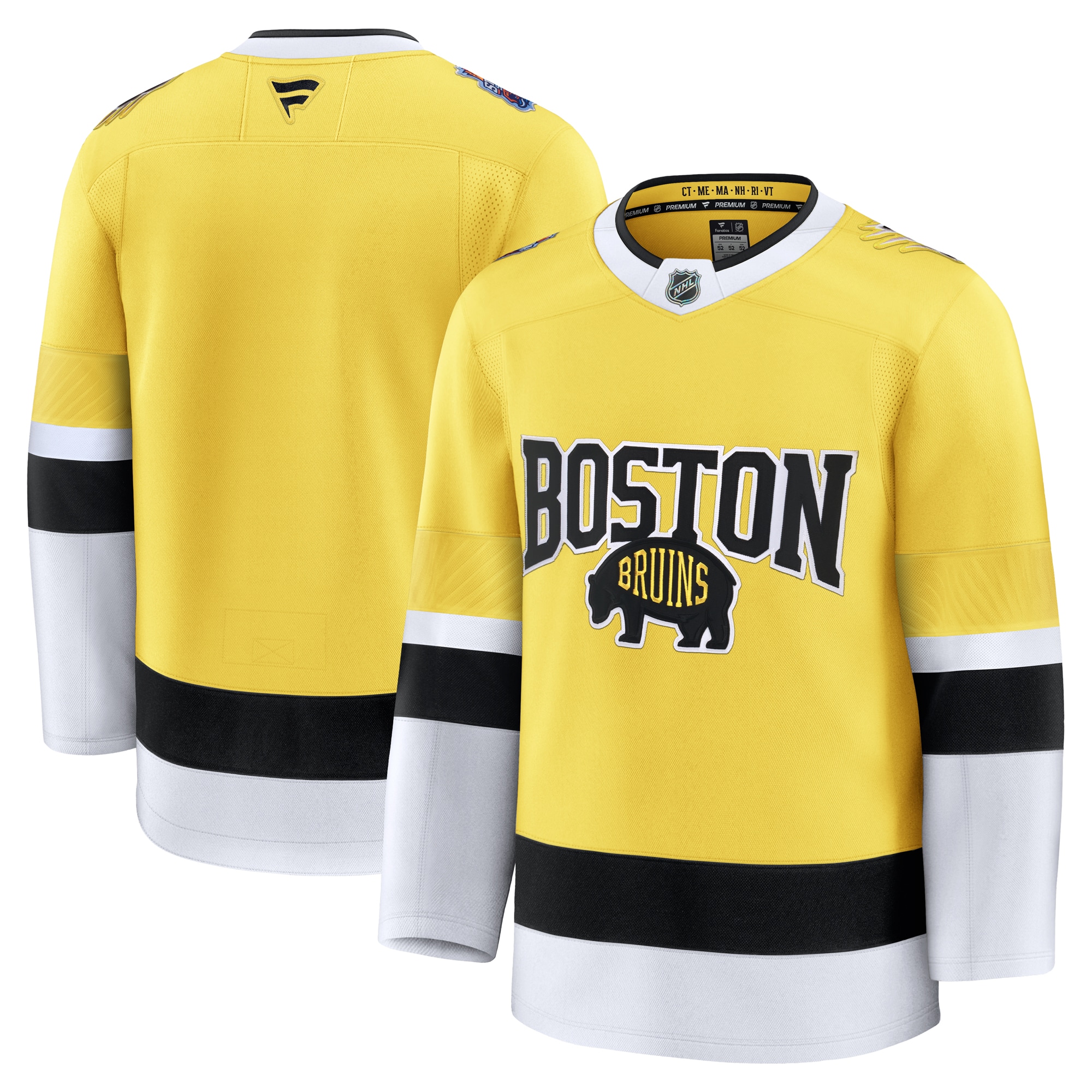 Boston Bruins Fanatics 2026 NHL Stadium Series Premium Jersey Gold 2026