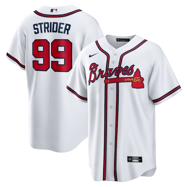 Spencer Strider Atlanta Braves Nike Replica Player Jersey White 2025/26