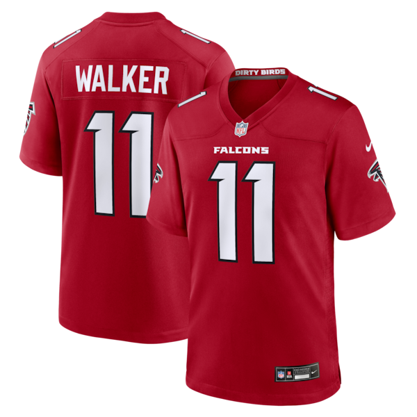 Jalon Walker Atlanta Falcons Nike Game Jersey RED 2025/26