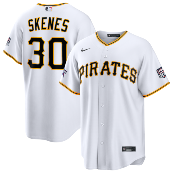 2026 ALL Star Game Pittsburgh Pirates Paul Skenes Nike White Replica Jersey 2026