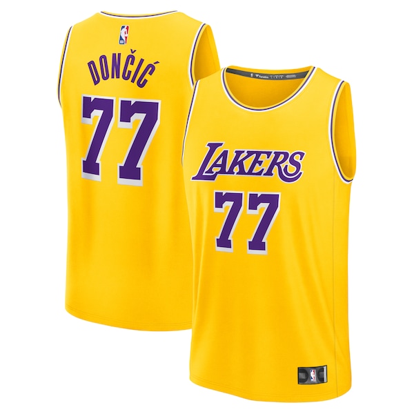 Luka Dončić LOS Angeles Lakers Fanatics Youth Fast Break Replica Player Jersey Gold 2025/26