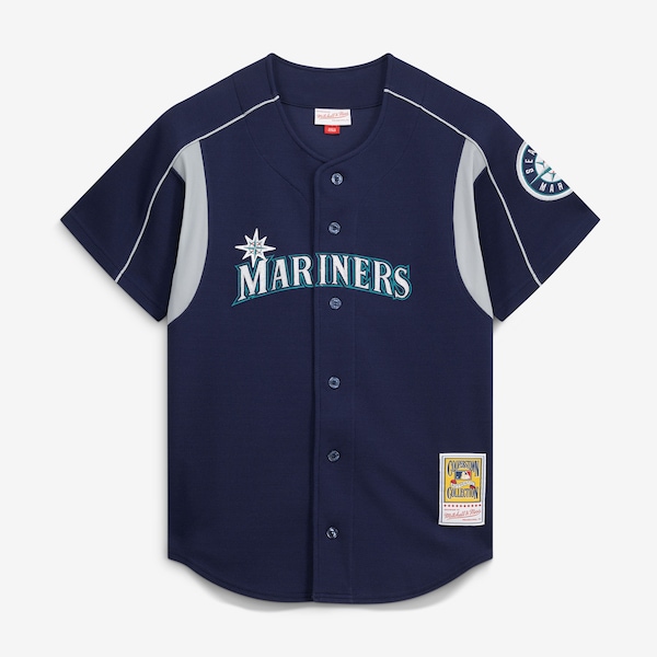 Mitchell AND Ness Ichiro Suzuki Herren Schlagtrainingsjersey IN Marineblau AUS DER Seattle Mariners Cooperstown Kollektion 2025/26