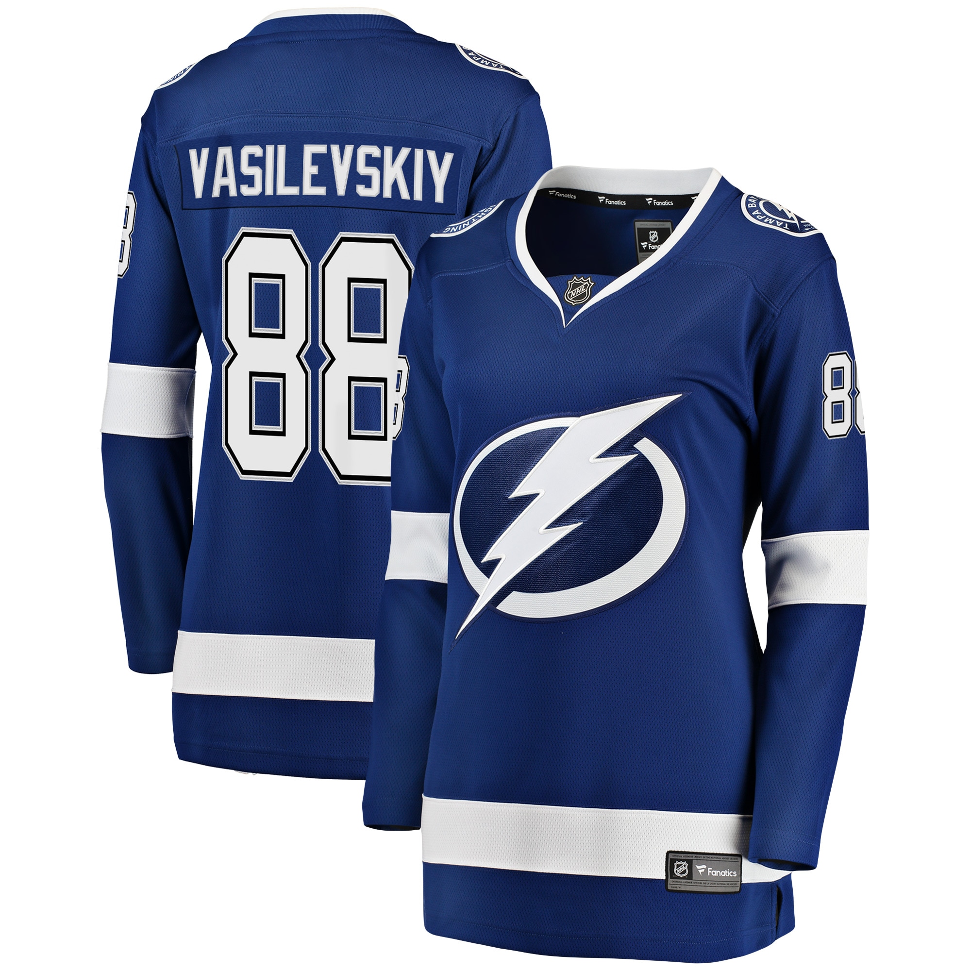 Andrei Vasilevskiy Tampa BAY Lightning Fanatics Womens Breakaway Player Jersey Blue 2025/26