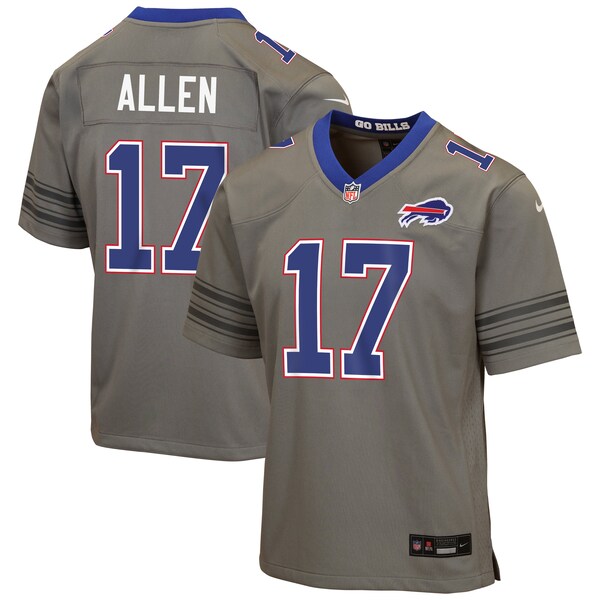 Josh Allen Buffalo Bills Nike Nickel City Game Jersey Gray 2025/26