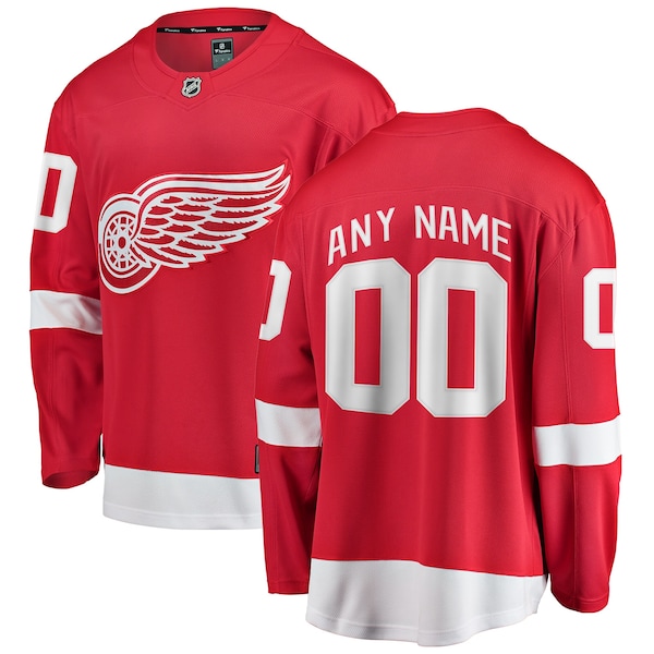 Detroit RED Wings Fanatics Breakaway Custom Jersey RED 2025/26
