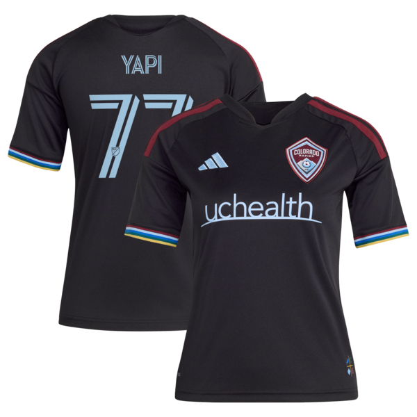 Adidas Darren Yapi Black Colorado Rapids 2026 Colorful Colorado Replica Jersey 2026