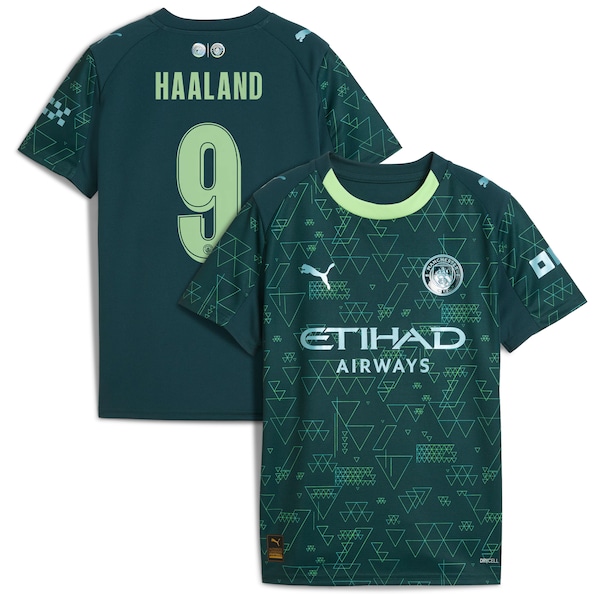 Puma X EA Sports FC Erling Haaland Green Manchester City 202526 Fourth Jersey 2025/26