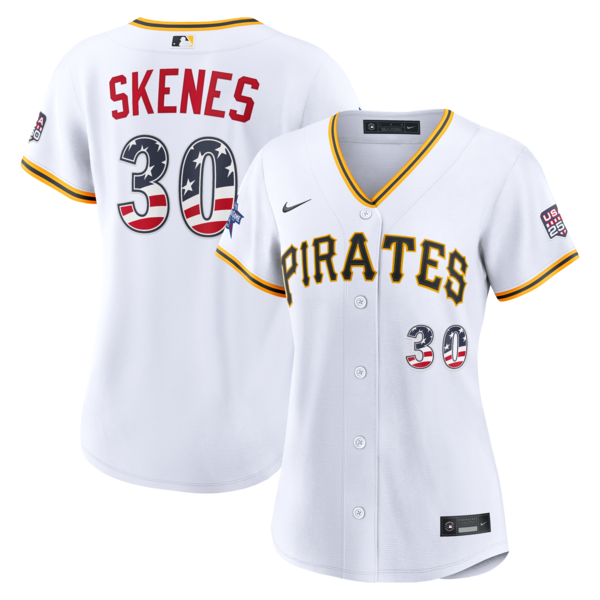 2026 ALL Star Edition Stars AND Stripes Womens Pittsburgh Pirates Paul Skenes Nike White Stadium Jersey 2026